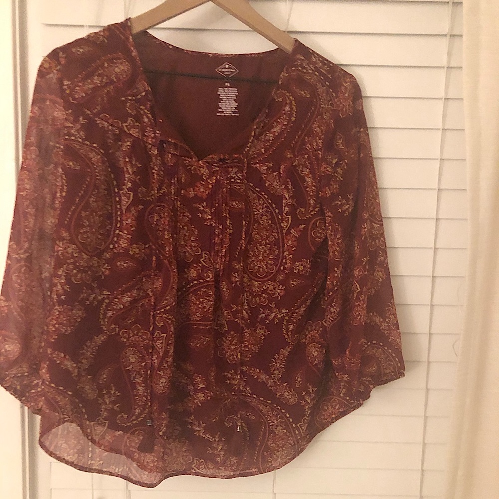 Dark Orange Blouse